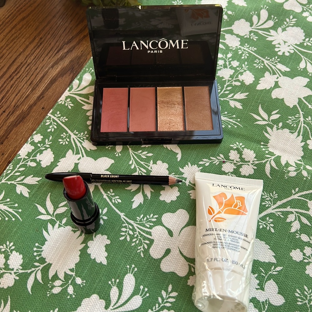 Group of Lancome makeup and skin care